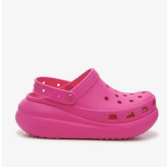 🆕️ 💕Croc's Women's Pink Classic Crush Platform Clog Slip On sz 10 NWT