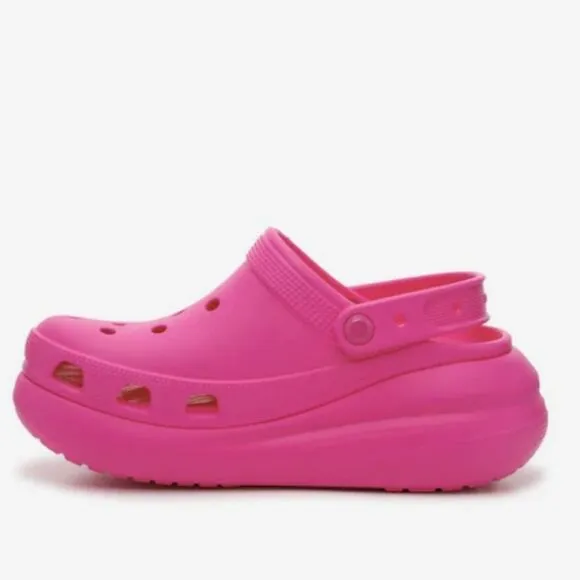 🆕️ 💕Croc's Women's Pink Classic Crush Platform Clog Slip On sz 10 NWT