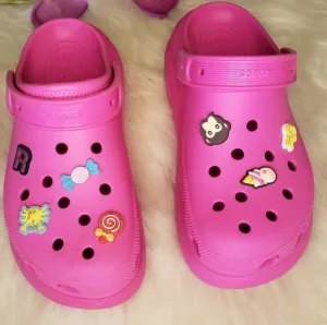 🆕️ 💕Croc's Women's Pink Classic Crush Platform Clog Slip On sz 10 NWT