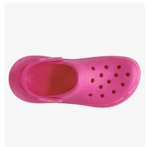🆕️ 💕Croc's Women's Pink Classic Crush Platform Clog Slip On sz 10 NWT