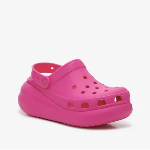 🆕️ 💕Croc's Women's Pink Classic Crush Platform Clog Slip On sz 10 NWT