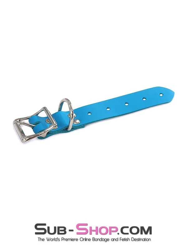 0723A      8" Bondage Gear Extender Strap, Candy Blue