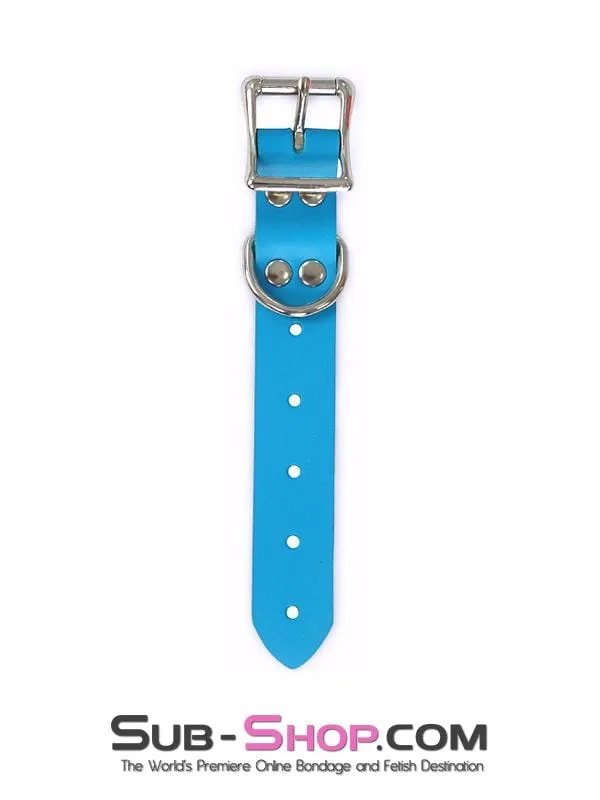 0723A      8" Bondage Gear Extender Strap, Candy Blue
