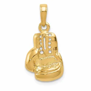 14 Yellow Gold Large Boxing Glove Charm Pendant