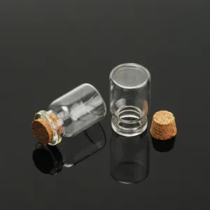 22mm Cute mini clear cork stopper glass bottles,small glass bottles with cork,small wish bottles,vials jars containers,empty glass bottles,10pcs/lots