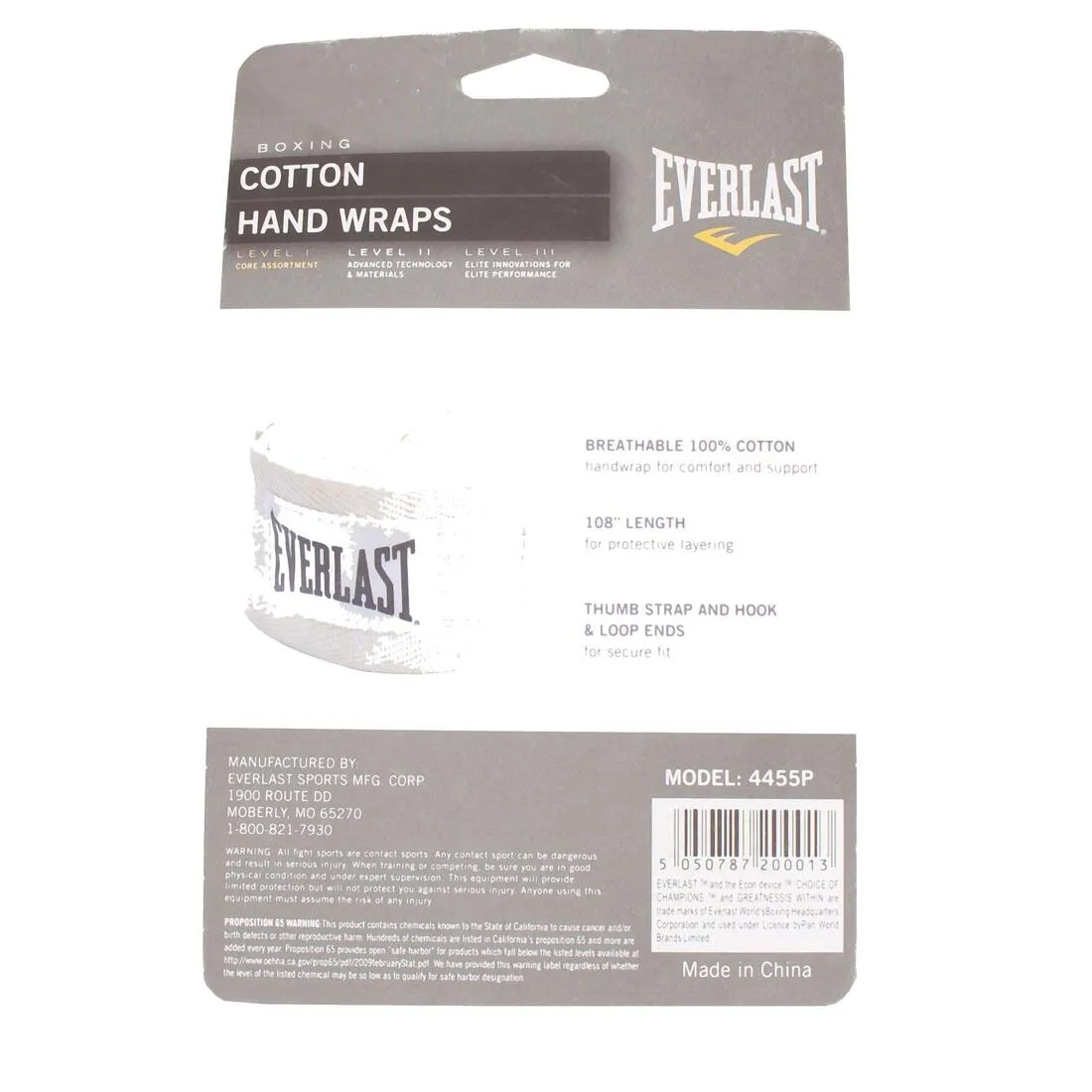 2.75 m Boxing Wraps - White