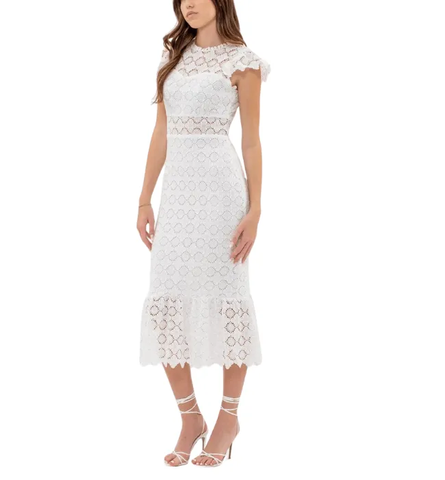 Abbie Lace Midi Dress