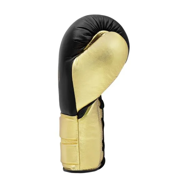 ADIDAS HYBRID 500 BOXING GLOVES - BLACK/GOLD