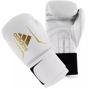 ADIDAS SPEED 50 BOXING GLOVES - WHITE/GOLD