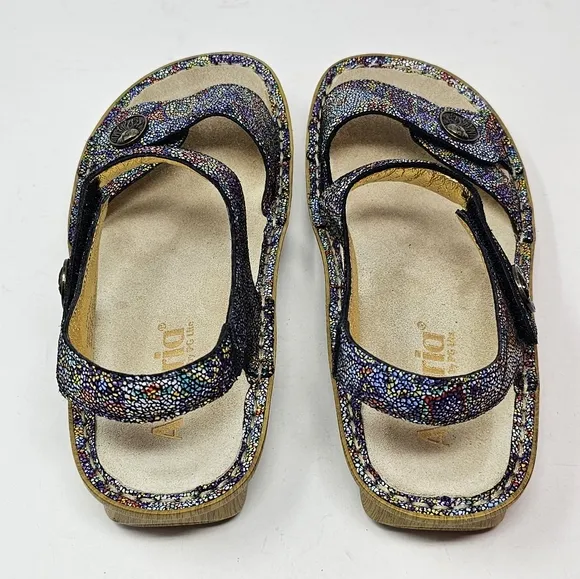 Alegria Vienna Aztec Dottie Sandal Slingback Multicolor Womens Size 37 US 7-7.5