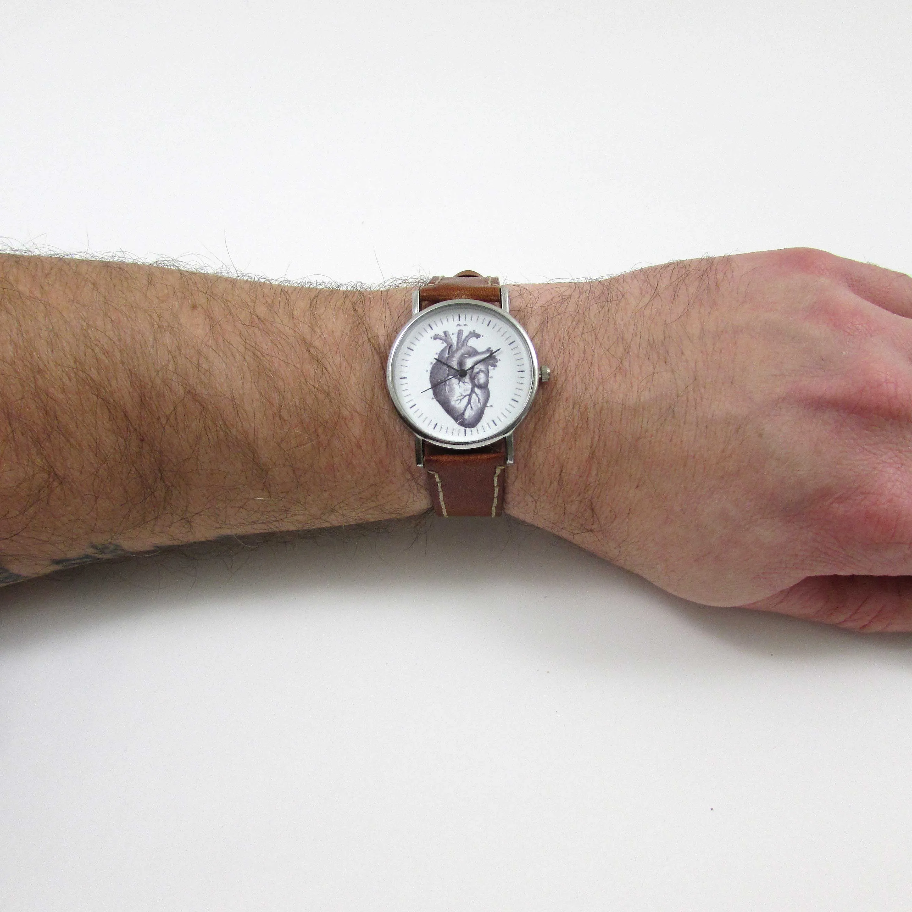 Anatomical Heart Wrist Watch