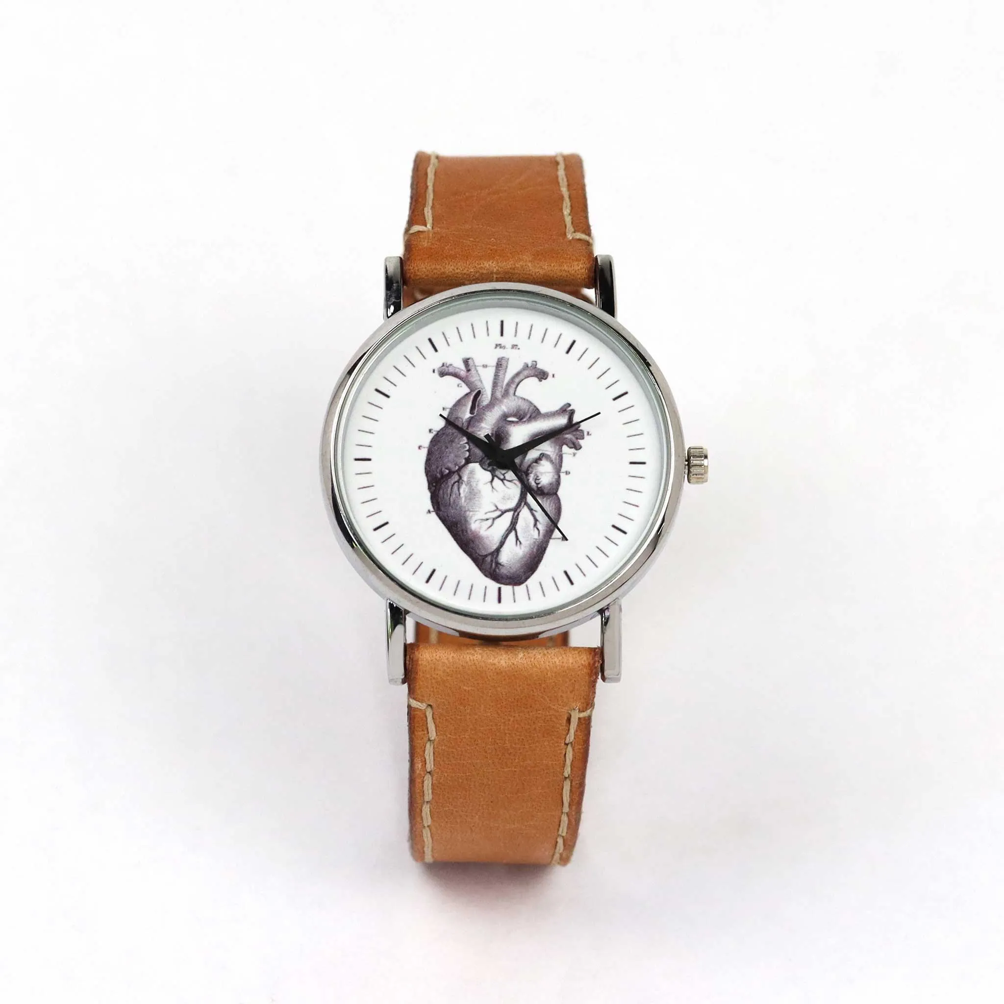 Anatomical Heart Wrist Watch