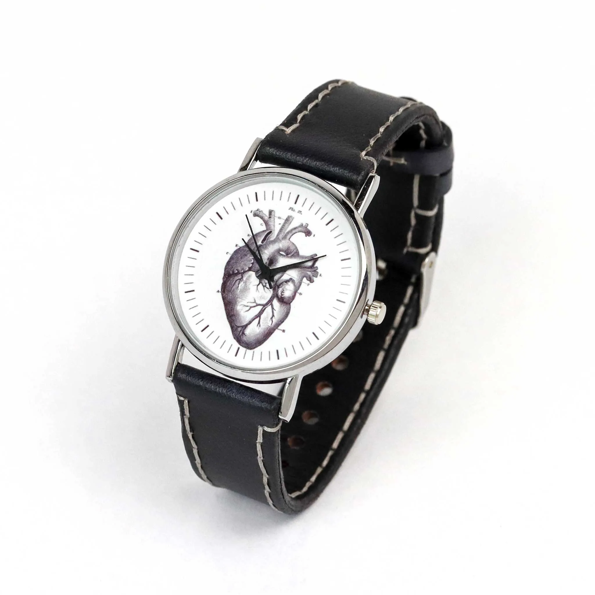 Anatomical Heart Wrist Watch