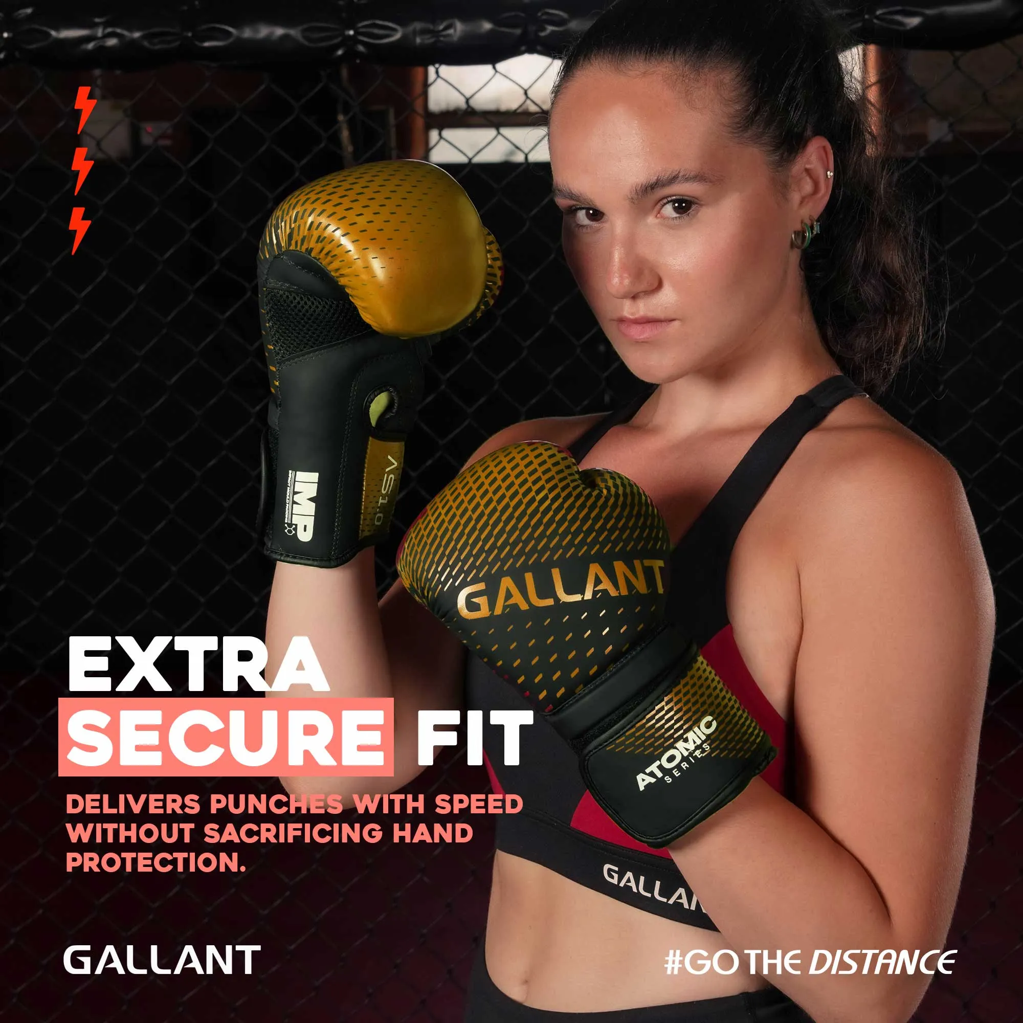 Atomic Boxing Gloves - Gold - Best Punching Gloves
