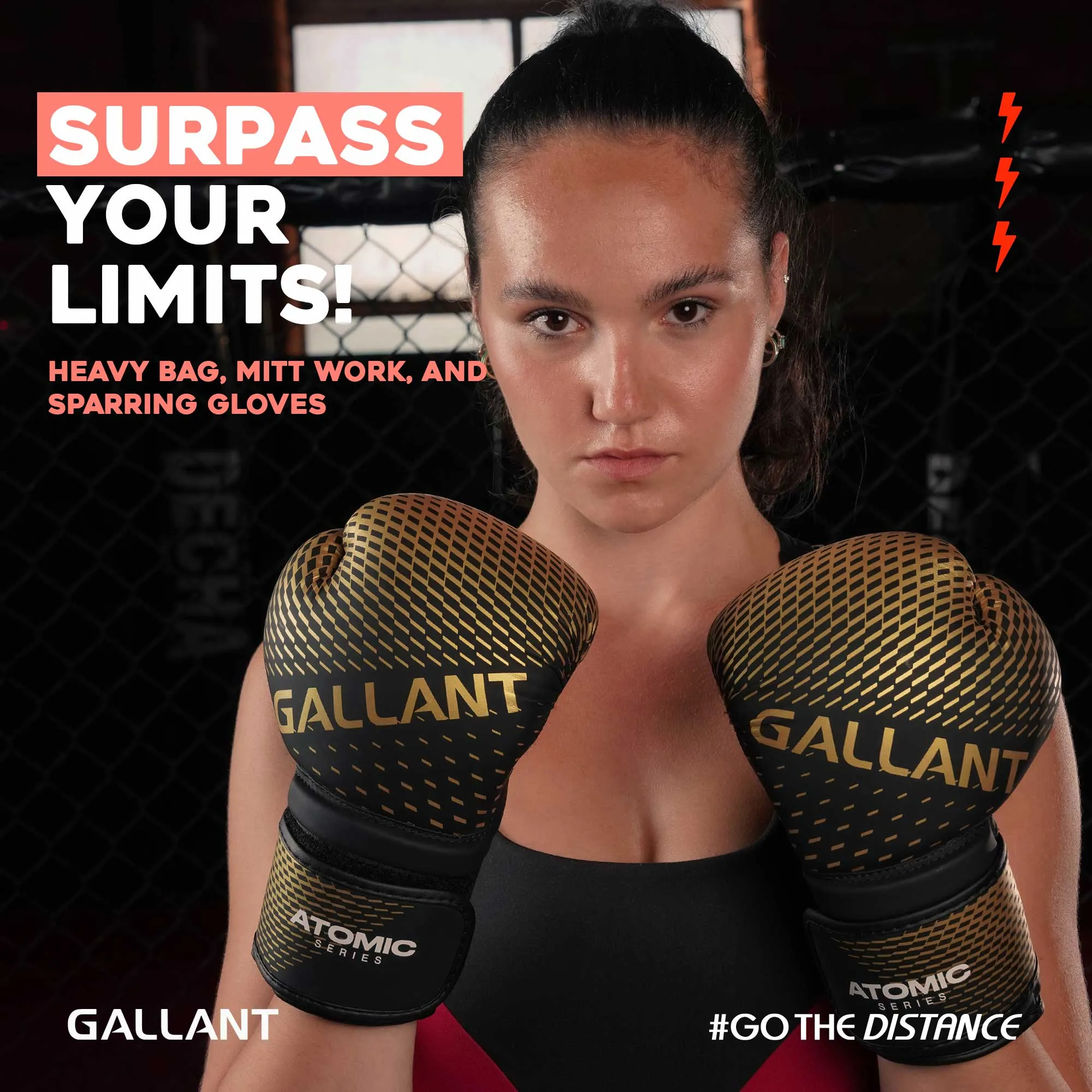 Atomic Boxing Gloves - Gold - Best Punching Gloves