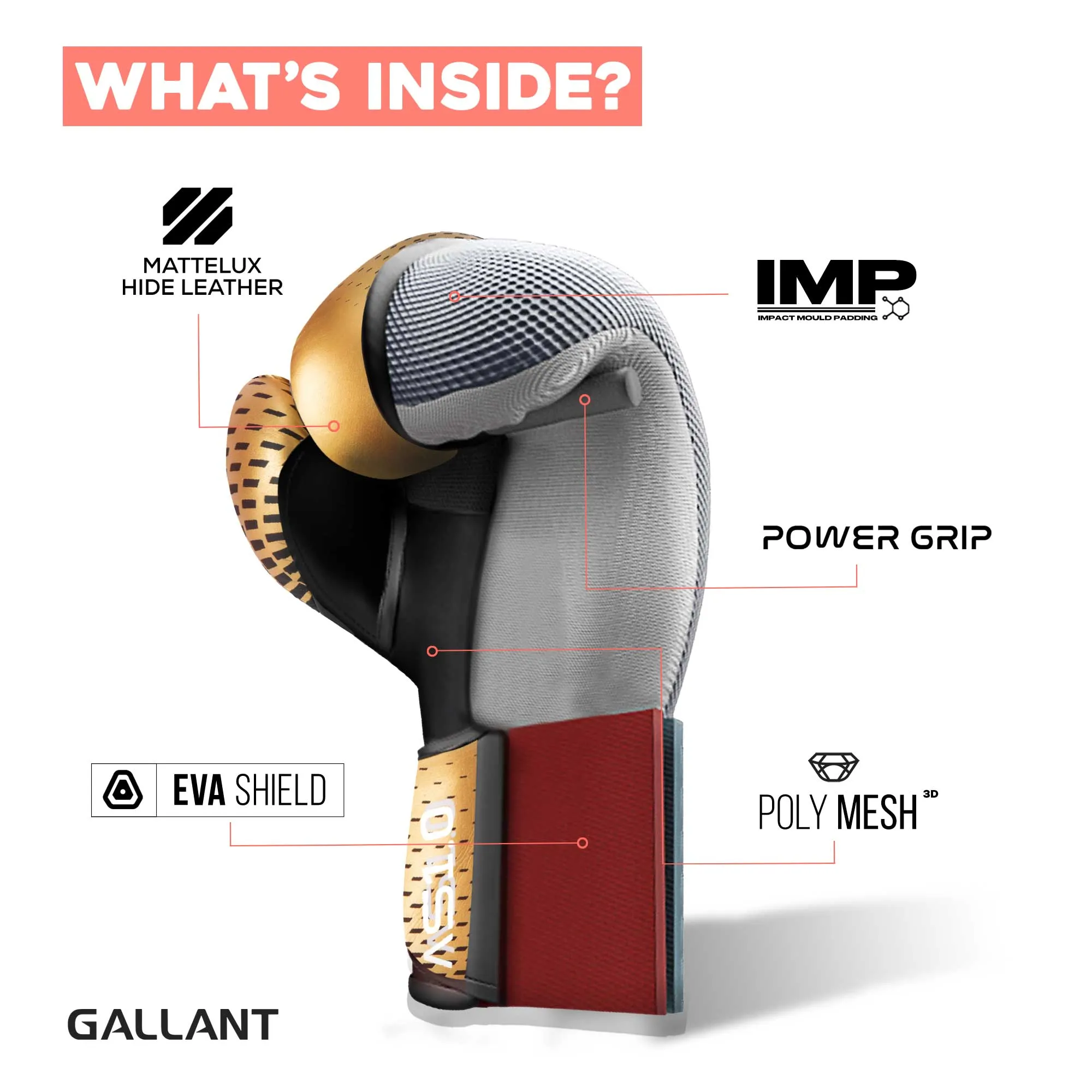 Atomic Boxing Gloves - Gold - Best Punching Gloves