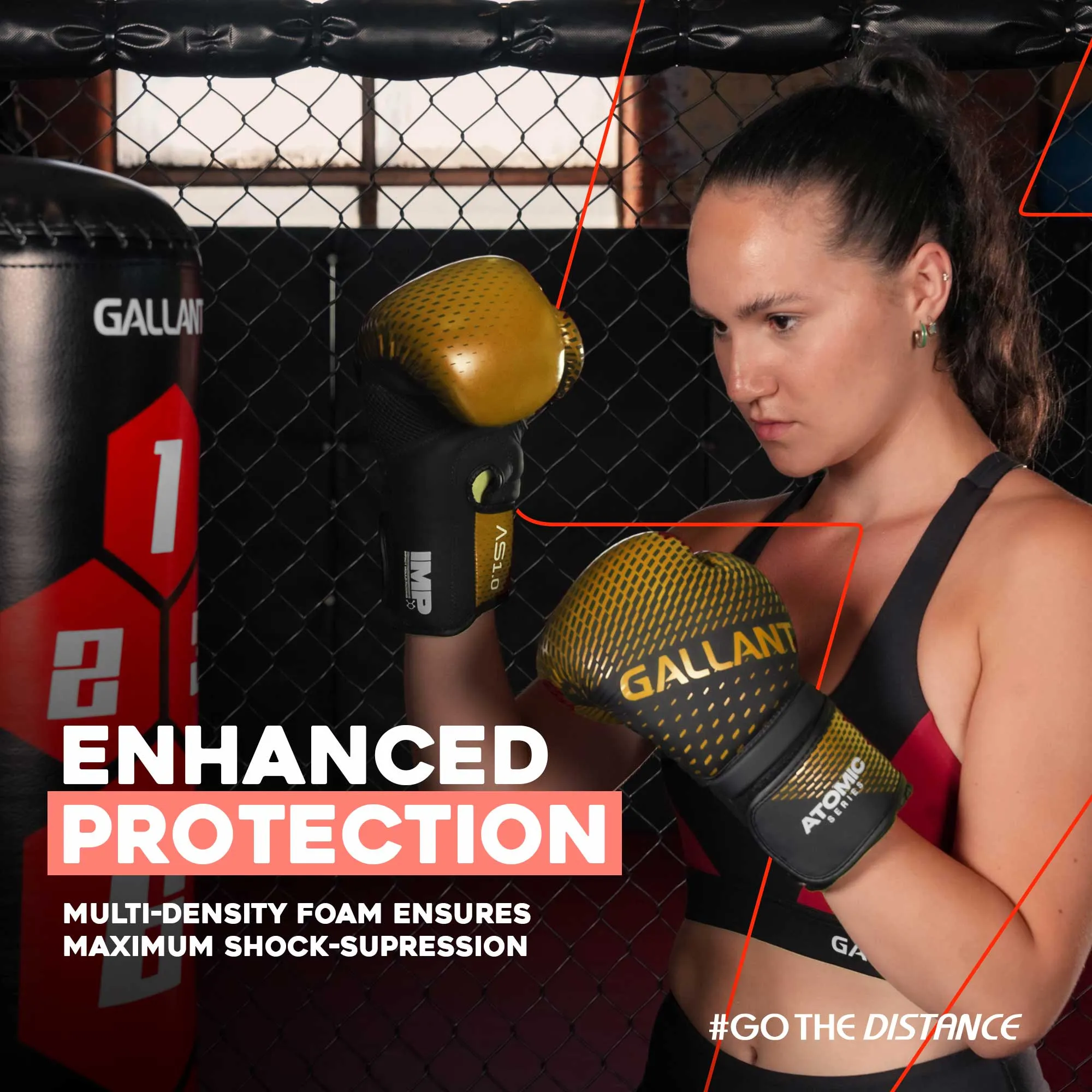 Atomic Boxing Gloves - Gold - Best Punching Gloves
