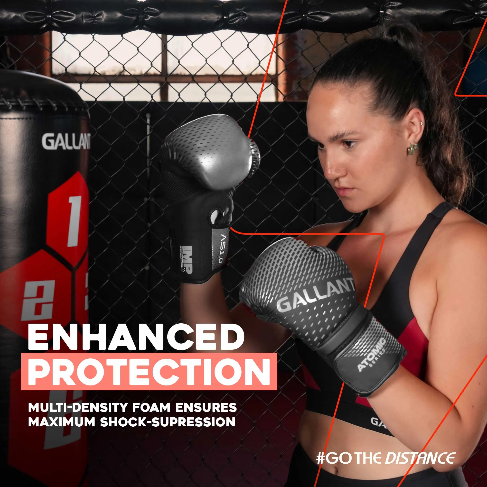 Atomic Series Boxing Glove - Silver - Best Punching Gloves