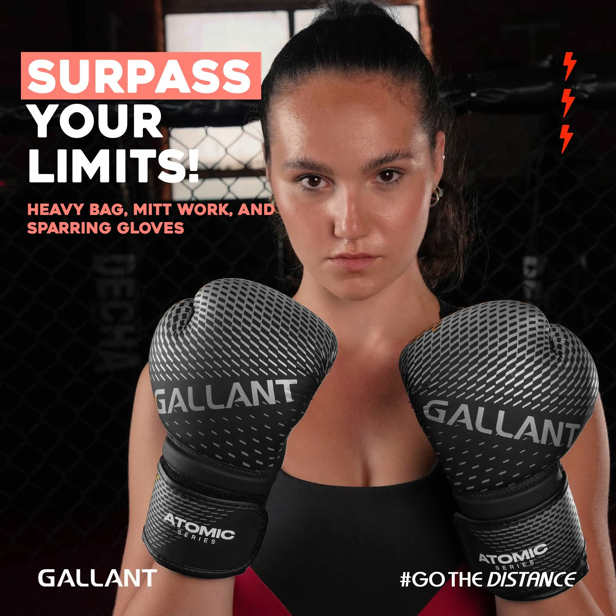 Atomic Series Boxing Glove - Silver - Best Punching Gloves