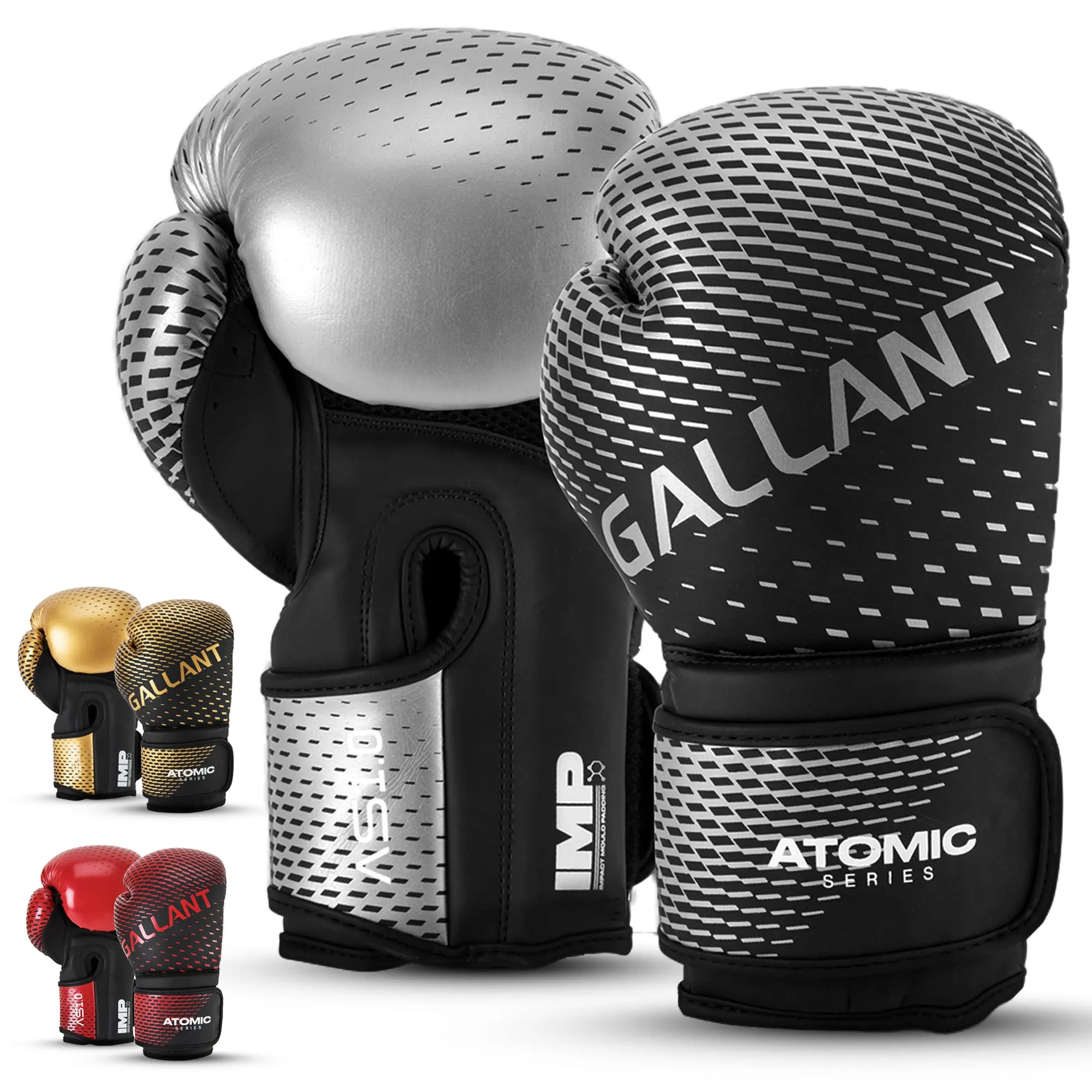 Atomic Series Boxing Glove - Silver - Best Punching Gloves