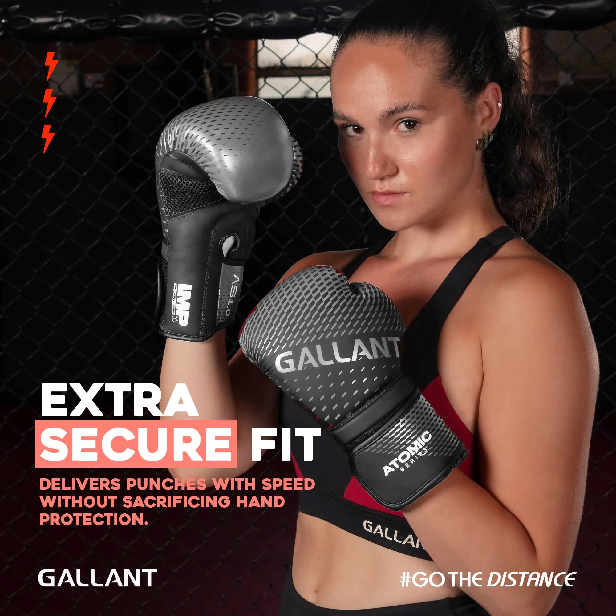 Atomic Series Boxing Glove - Silver - Best Punching Gloves