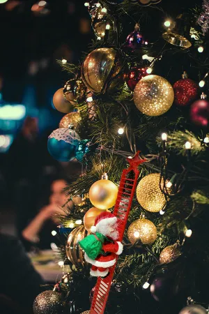 Automatic Santa Climbing Ladder With Music