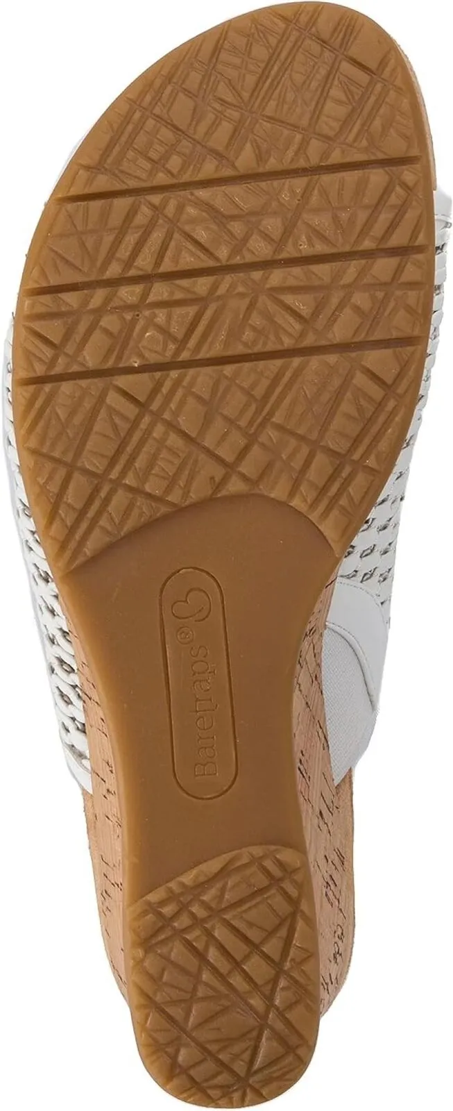Baretraps Women's FLOSSY Slip On Lattice Sandals BT25630 White 8.5M