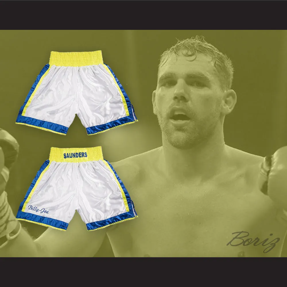 Billy Joe Saunders White Boxing Shorts