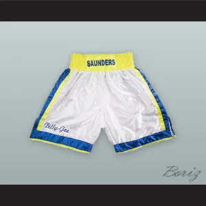 Billy Joe Saunders White Boxing Shorts