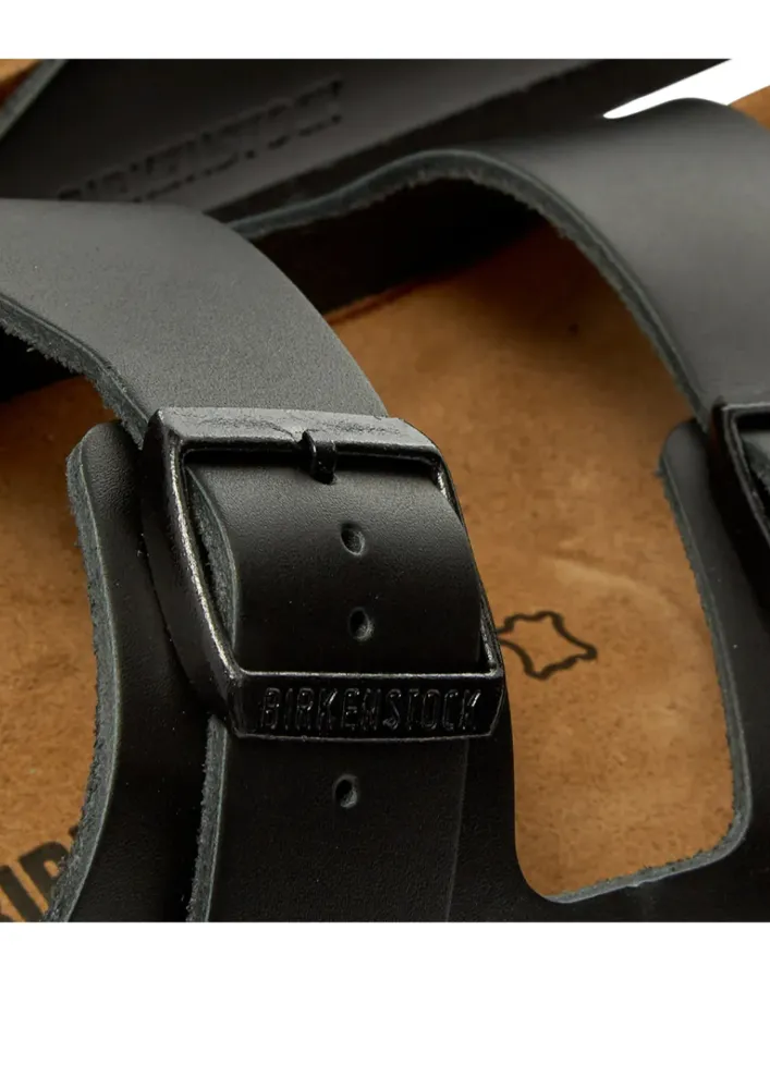 Birkenstock Arizona Black Smooth Leather Narrow