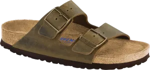 Birkenstock Arizona Soft Foot Bed in Habana & Black Oiled Leather - Some available in Narrow Widths