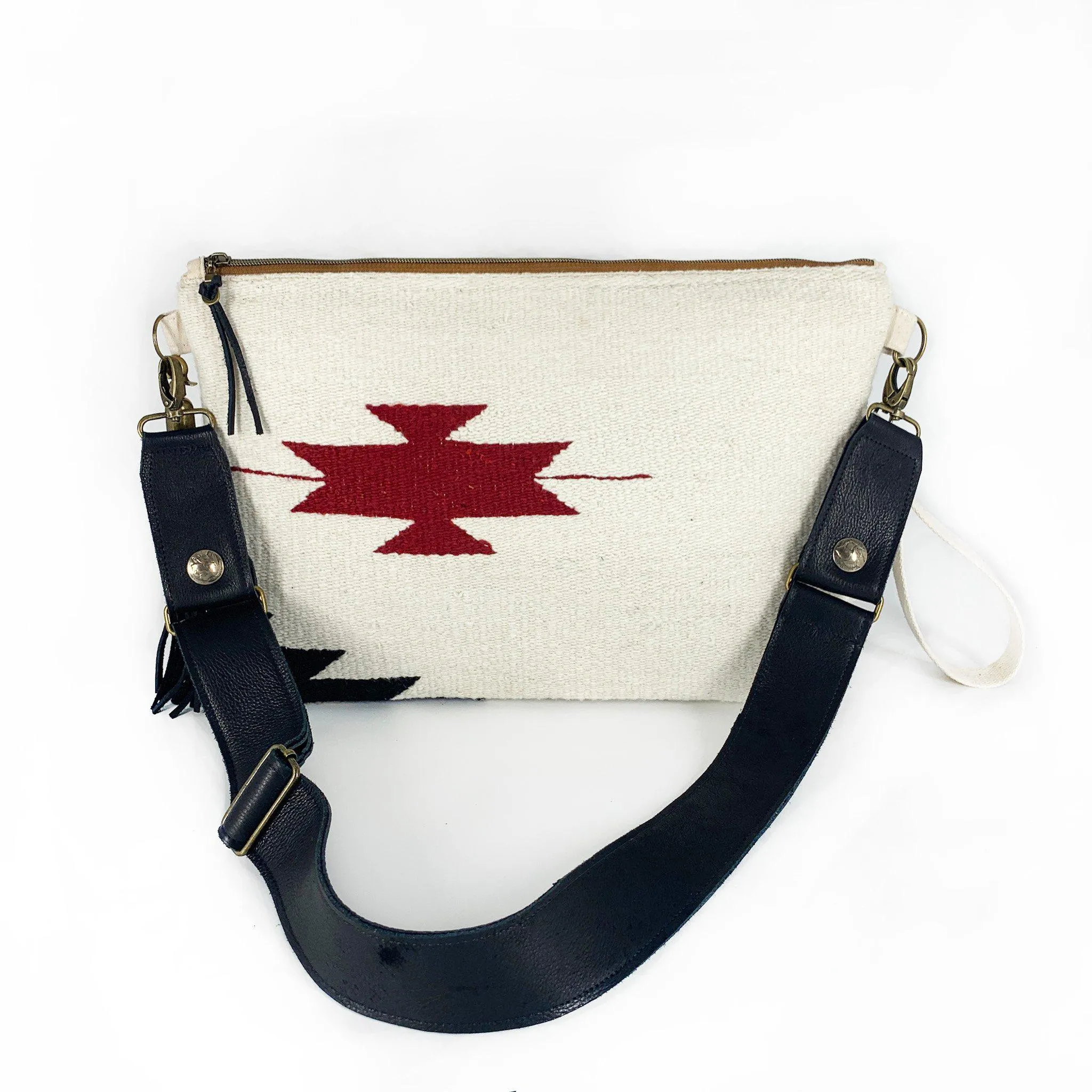 Black Leather Crossbody Strap