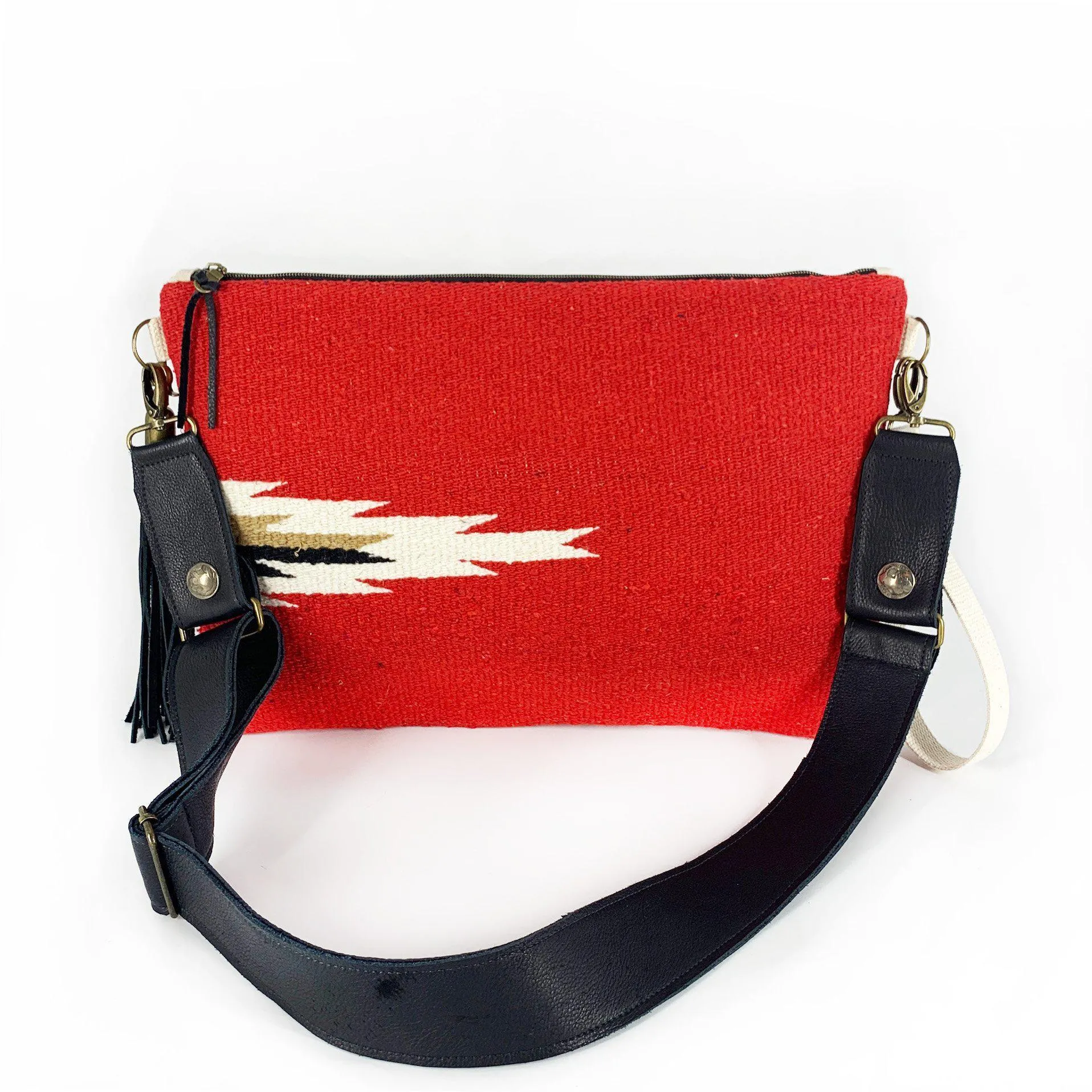 Black Leather Crossbody Strap