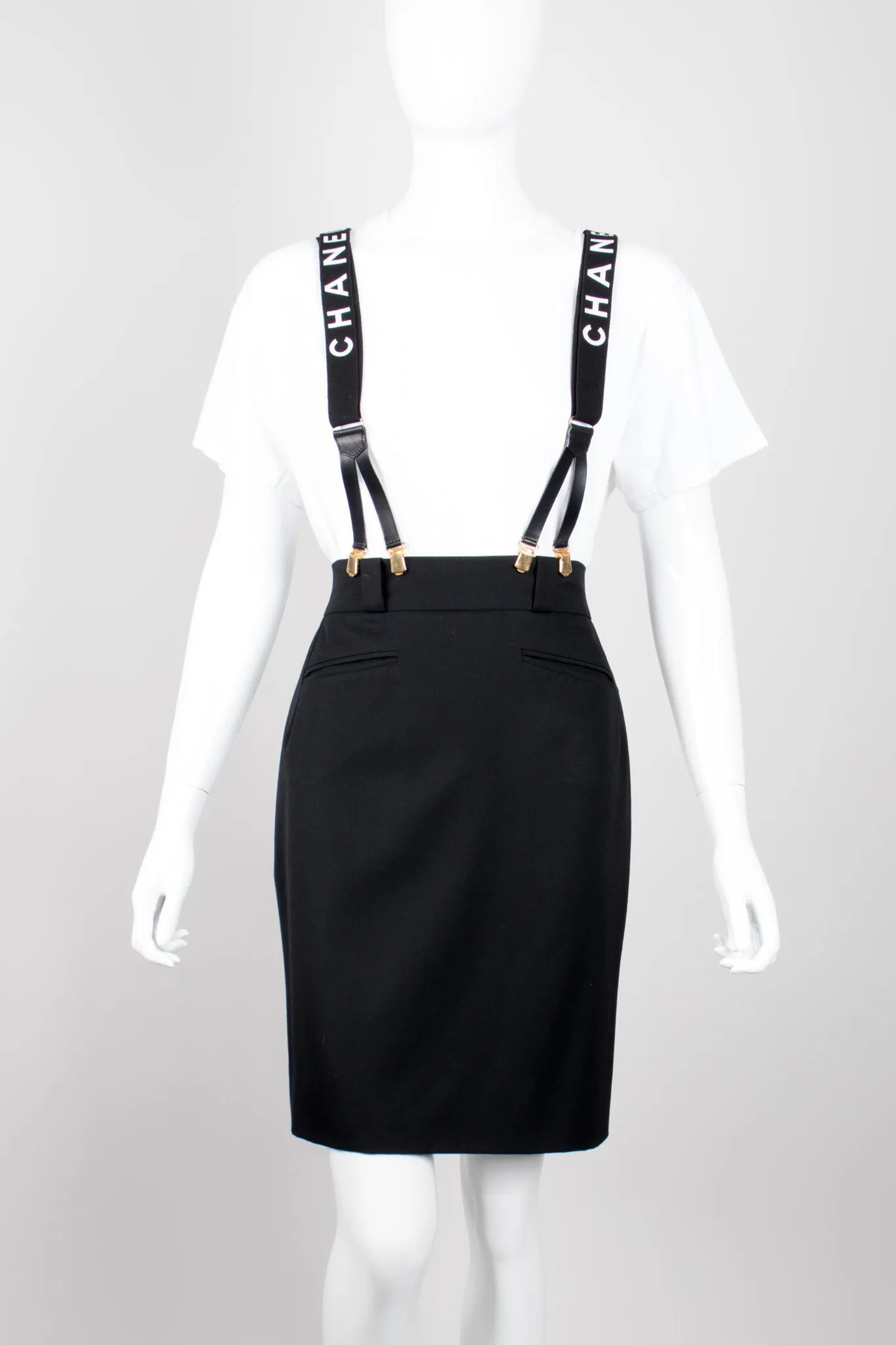 Black Logo Suspenders