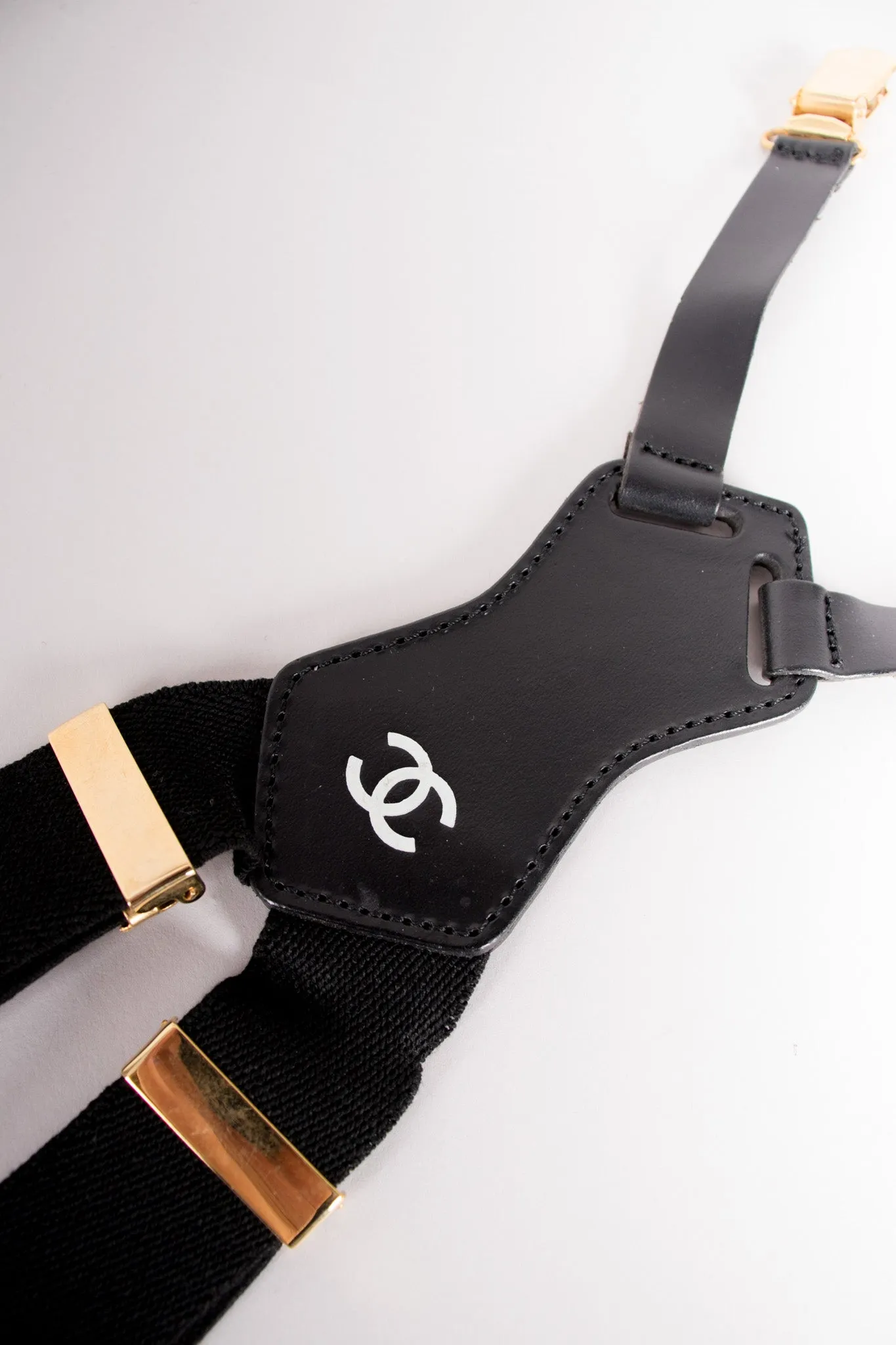 Black Logo Suspenders