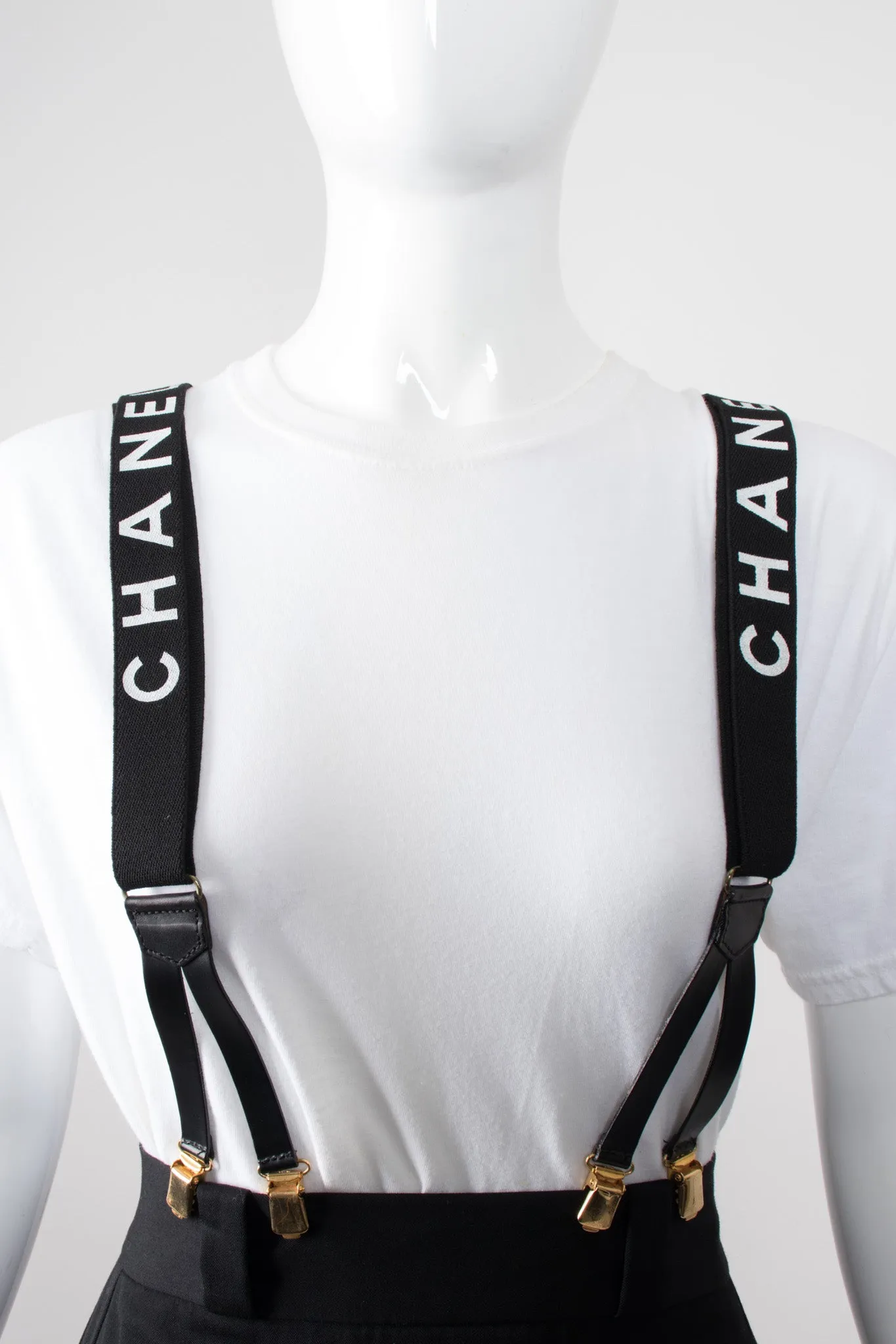 Black Logo Suspenders