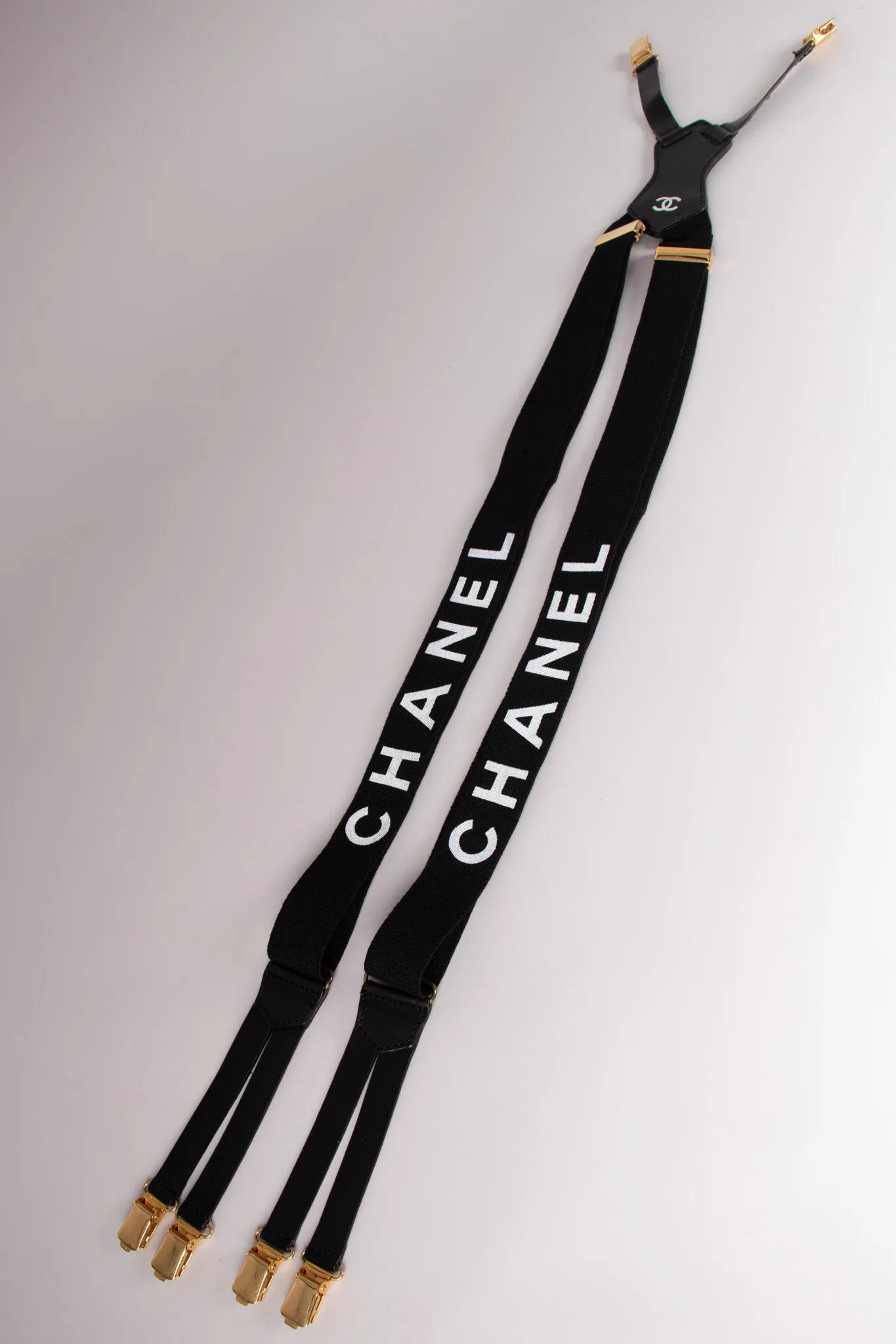 Black Logo Suspenders