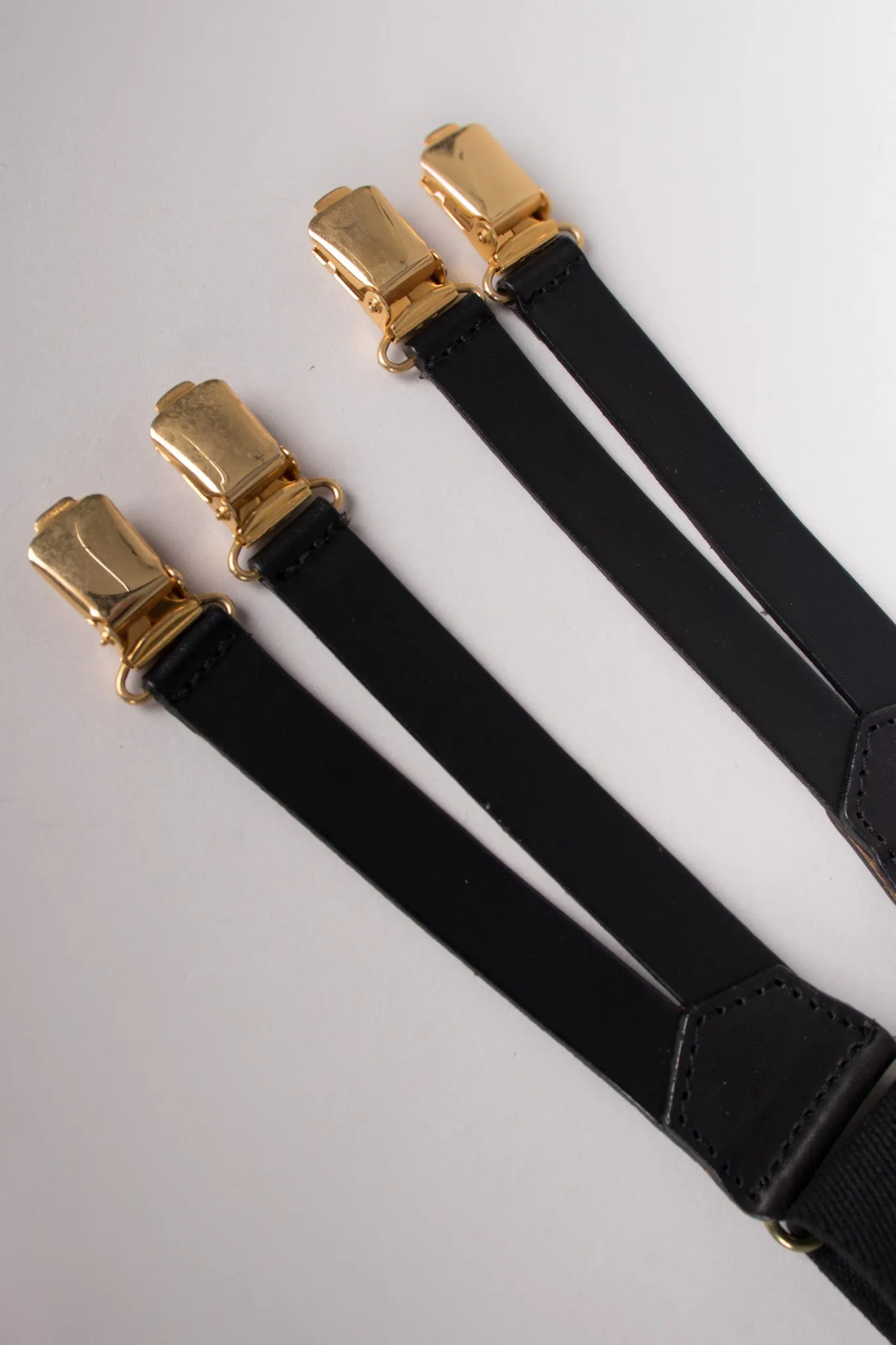 Black Logo Suspenders