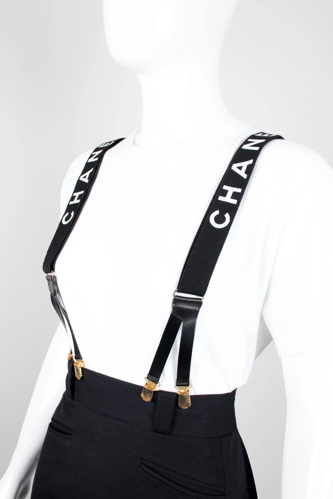 Black Logo Suspenders