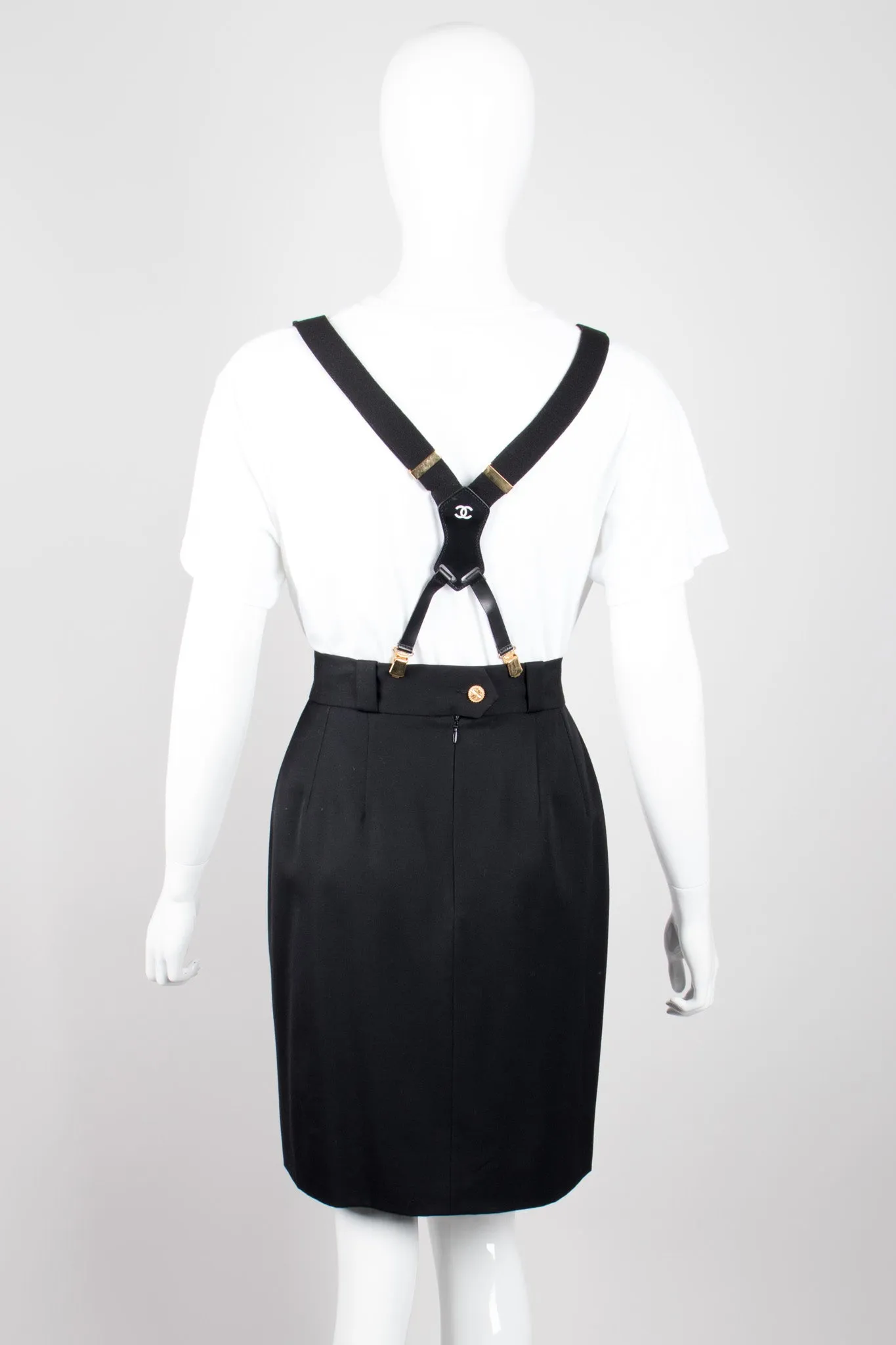 Black Logo Suspenders