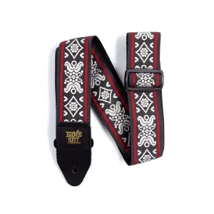 Blackjack Red Jacquard Strap