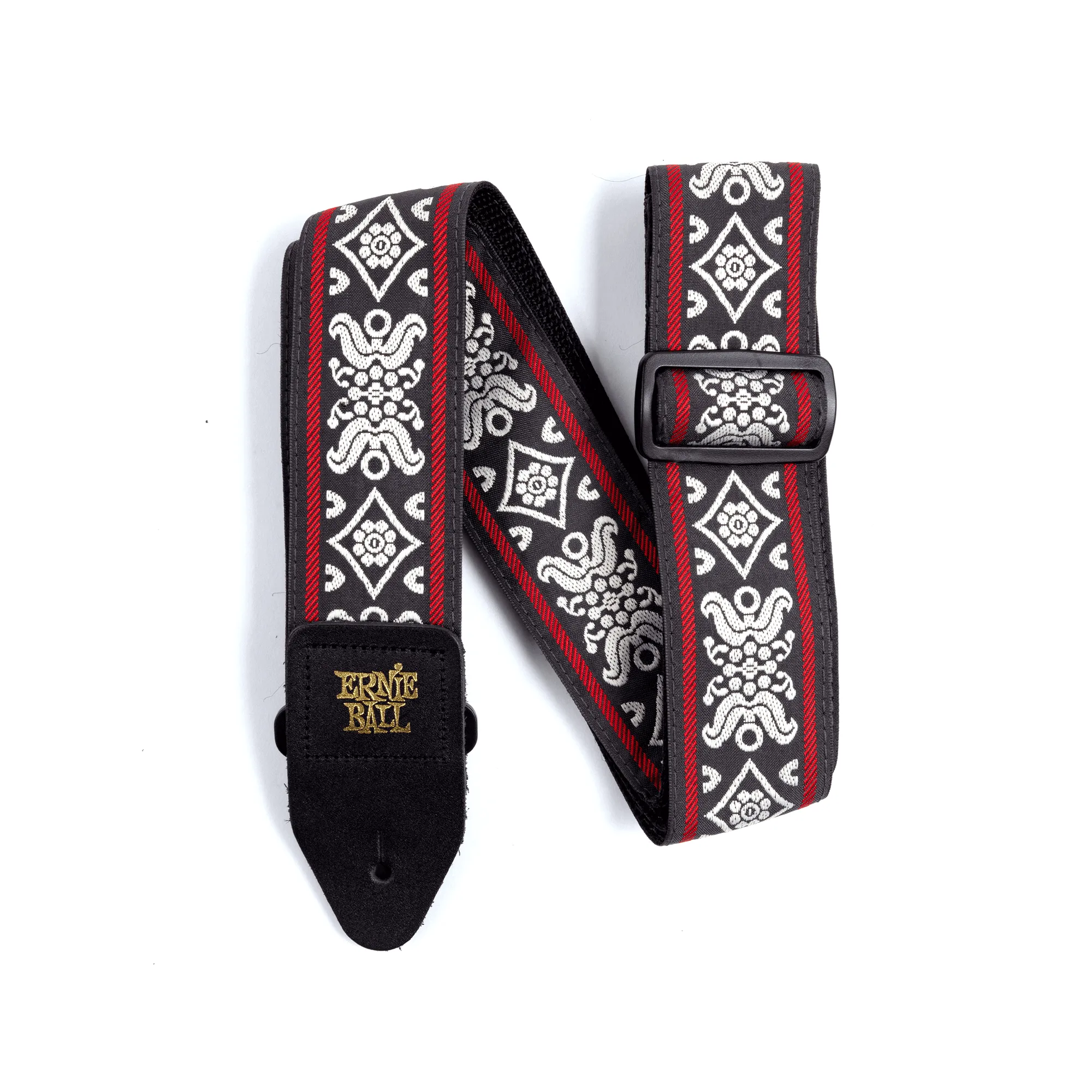 Blackjack Red Jacquard Strap