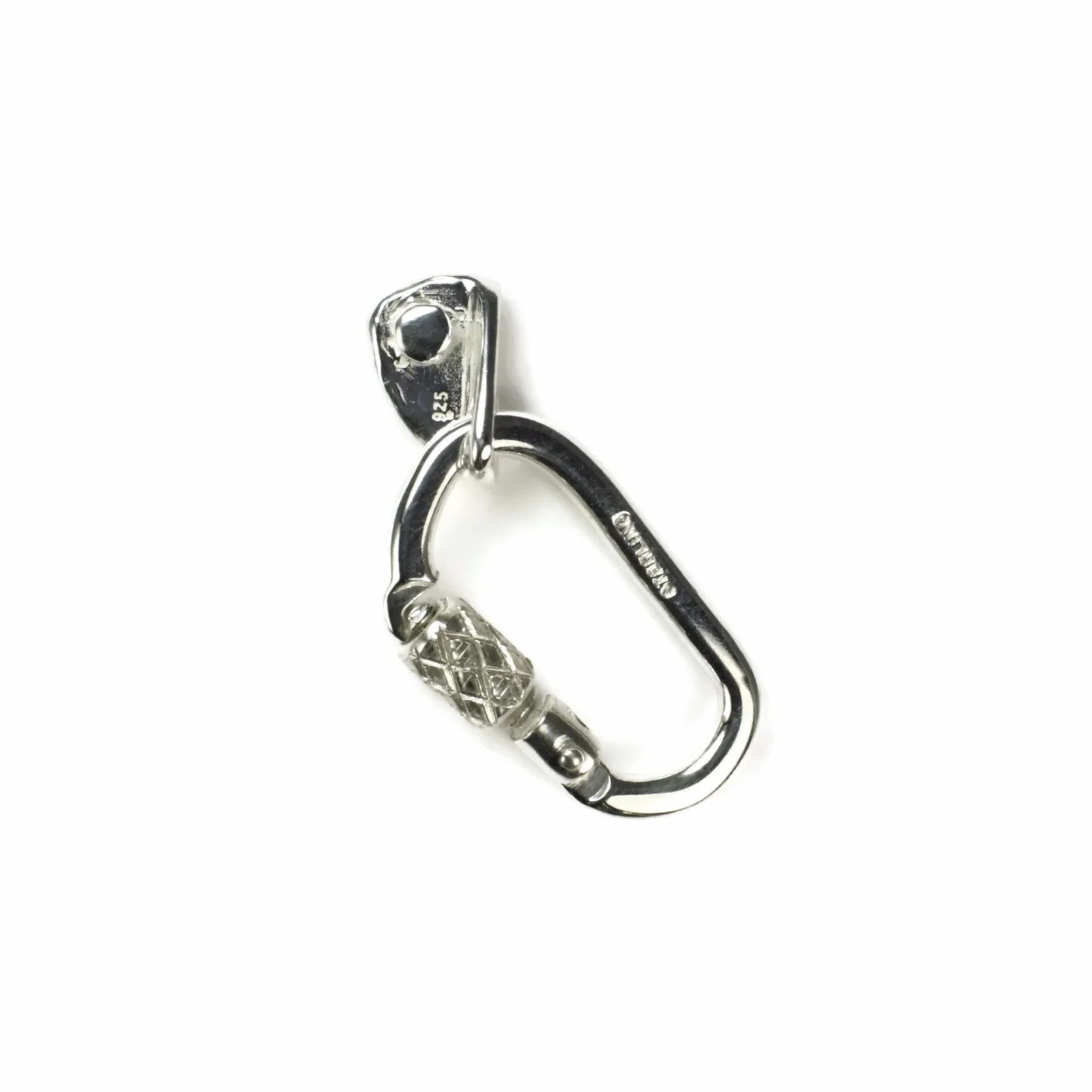 Bolt Hanger, Carabiner Post Earrings - Sterling -Rock Climbing Jewelry