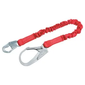 Capital Safety PRO Stretch Shock Absorbing Lanyards, 6 ft, Self-Locking Snap Hook, 310 lb, 1340121