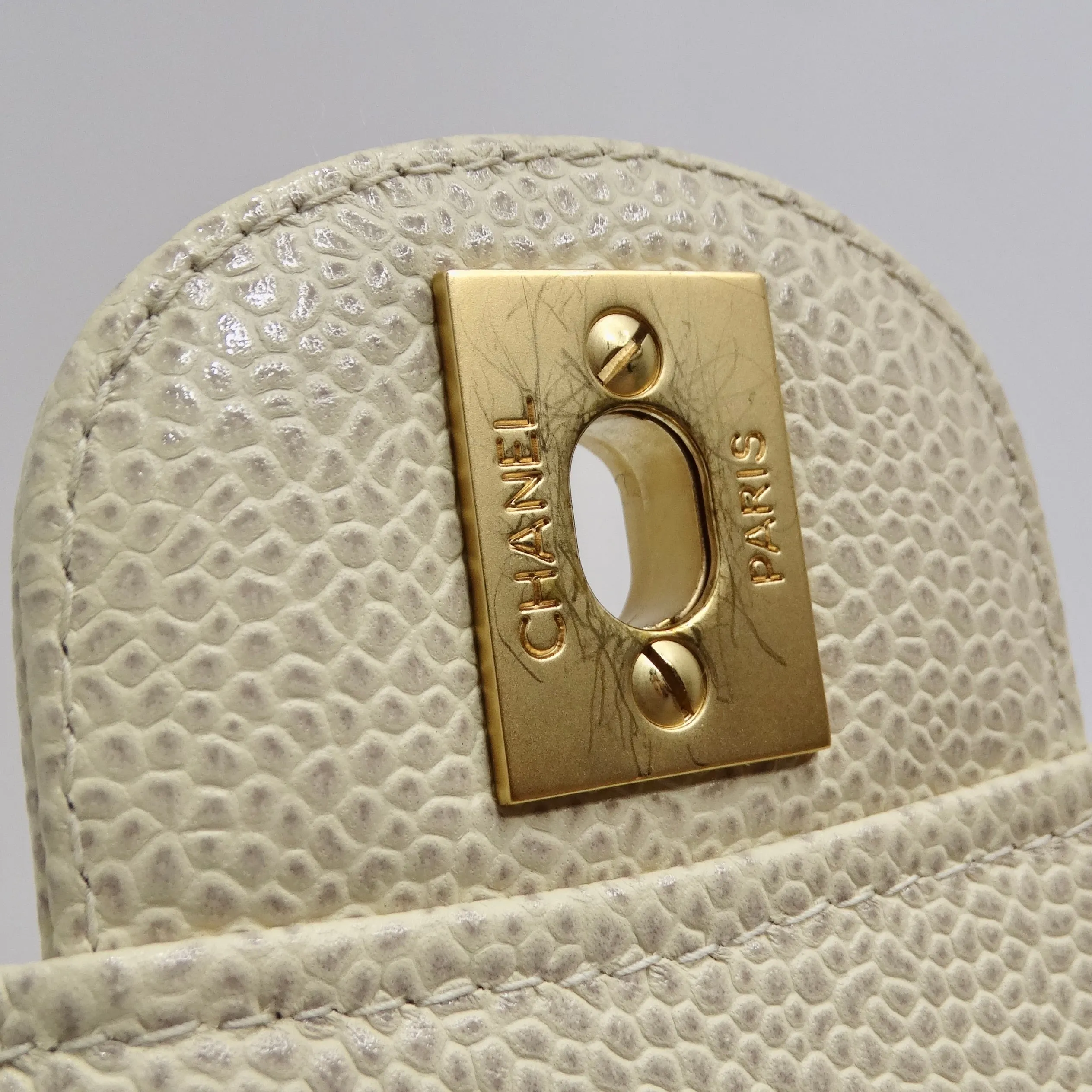 Chanel Caviar Quilted Small Double Flap White