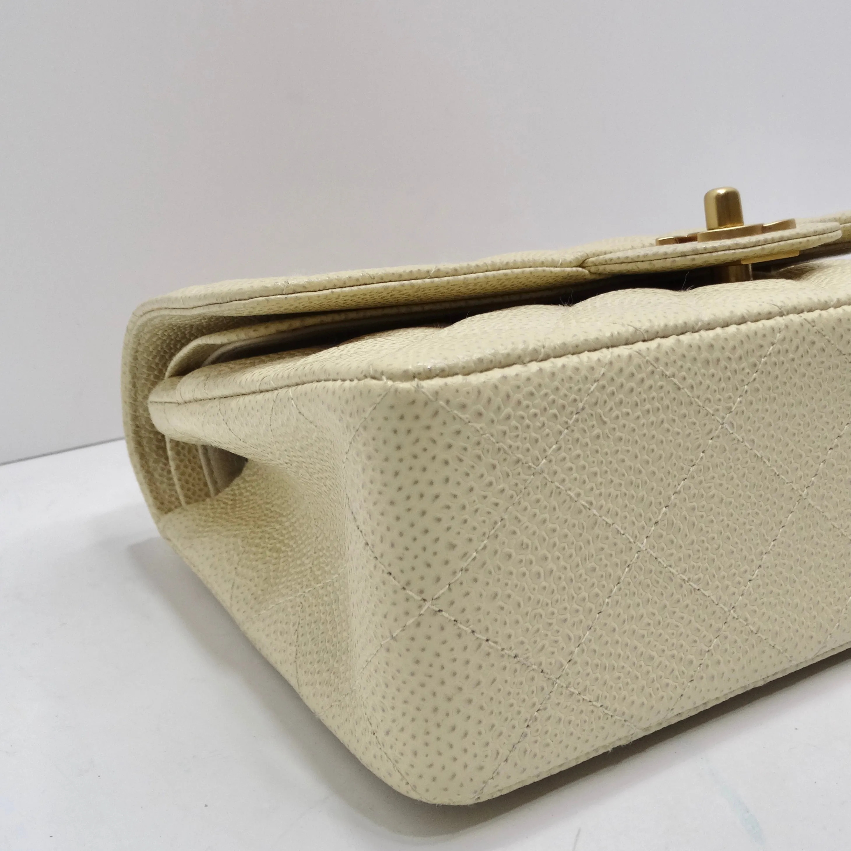 Chanel Caviar Quilted Small Double Flap White