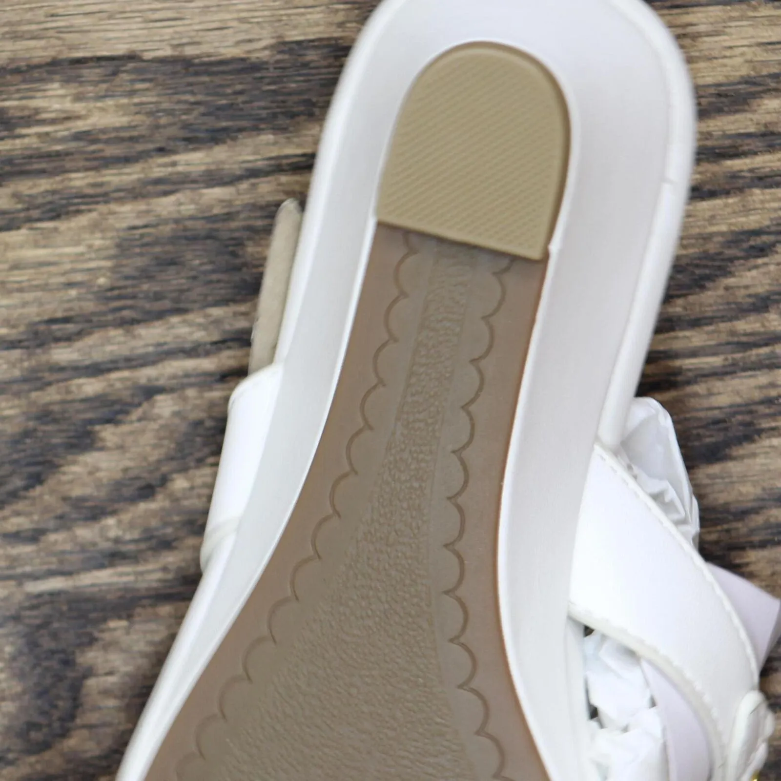 Charter Club Womens Penelopee Slides Wedge Sandals 10009958900 White 5.5M