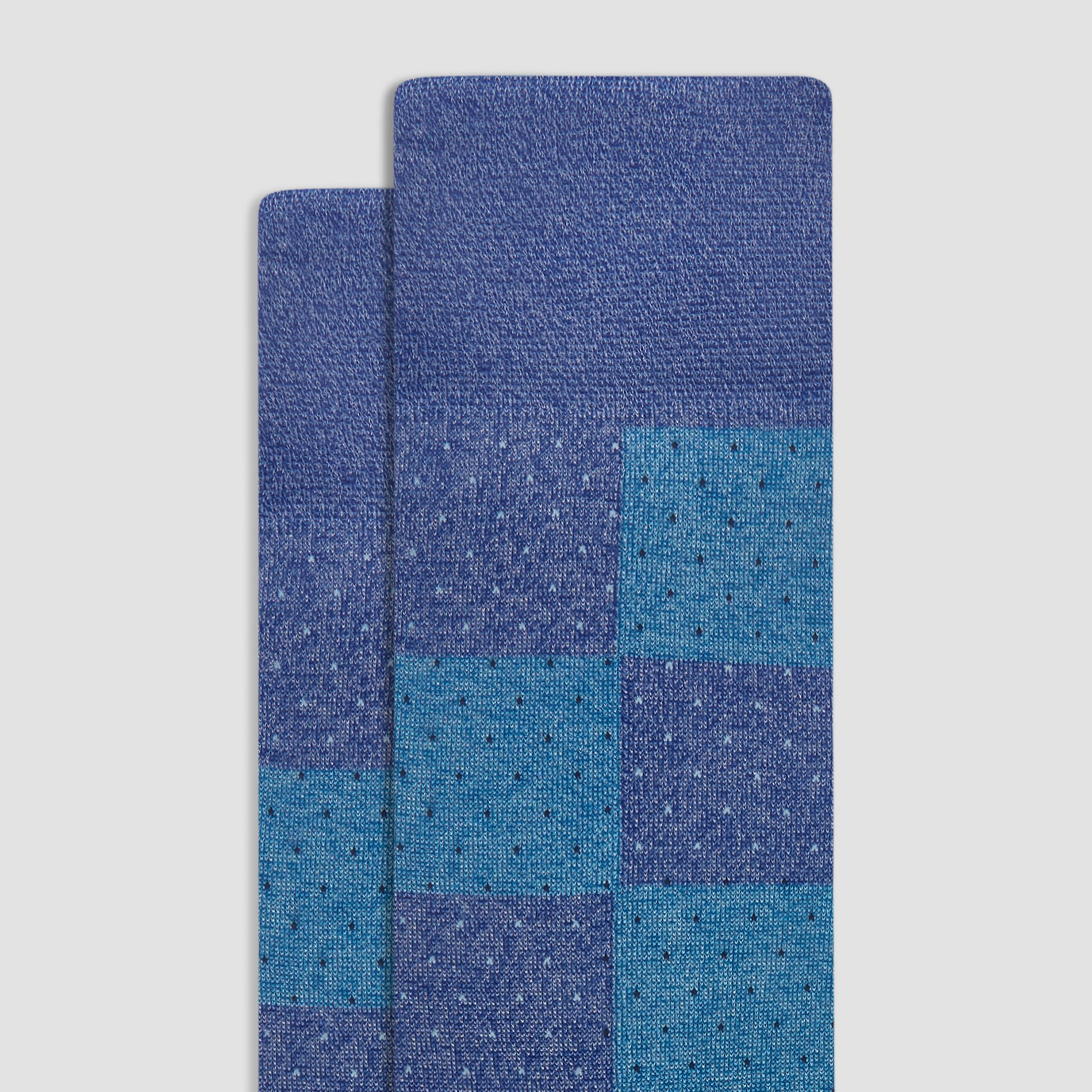 Checkerboard Mid-Calf Socks