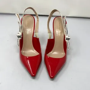 Christian Dior J'Adiore Red Patent Leather Slingback