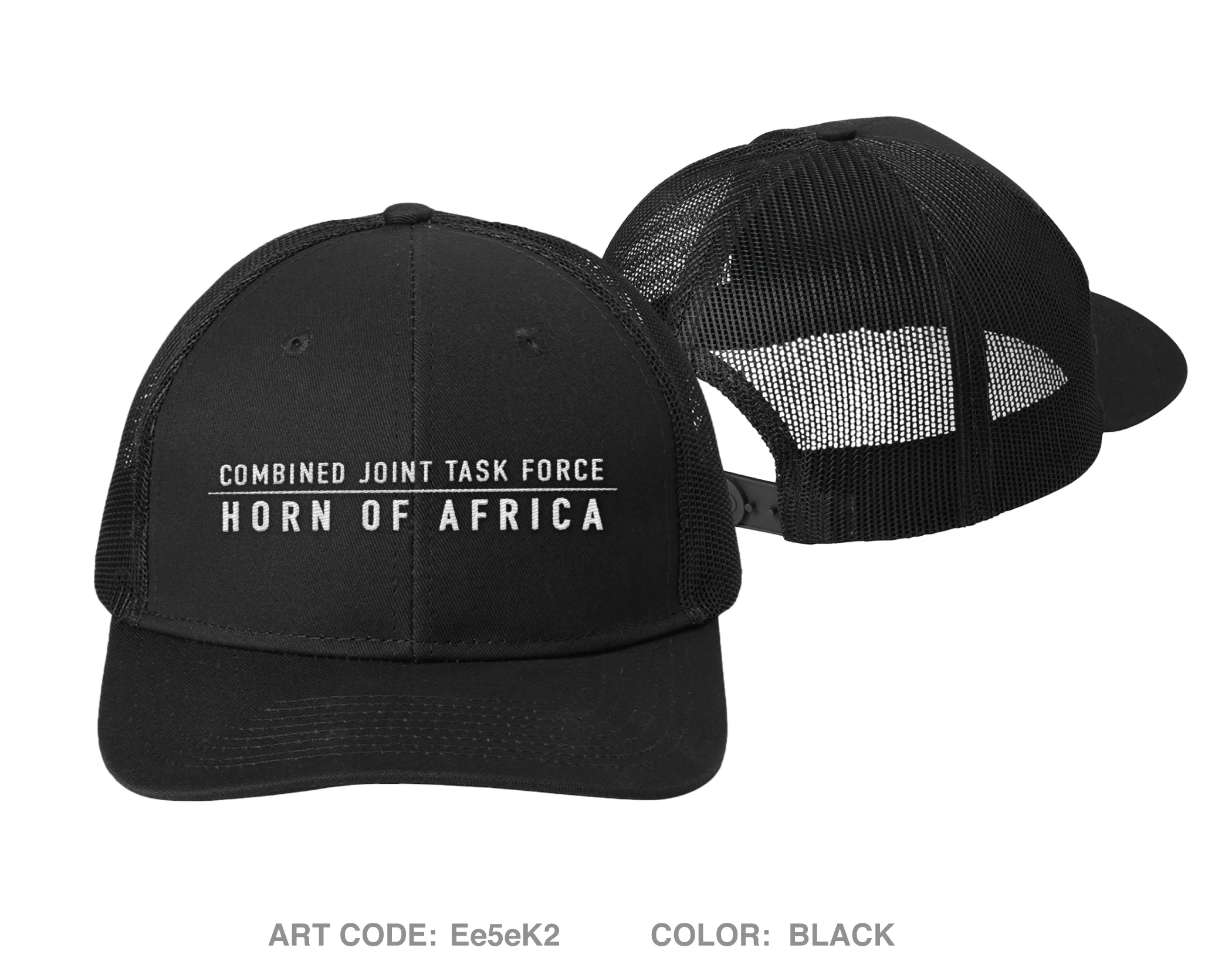 CJ-35 Crisis Response, CJTF-HOA Embroidered Snapback Trucker Cap - Ee5eK2